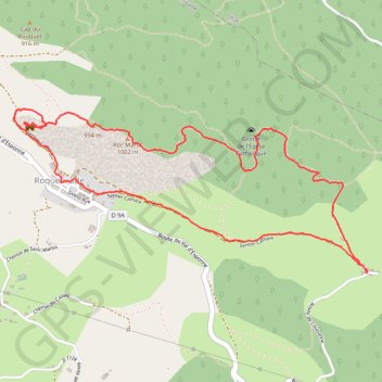 Le tour de Roquefixade GPS track, route, trail