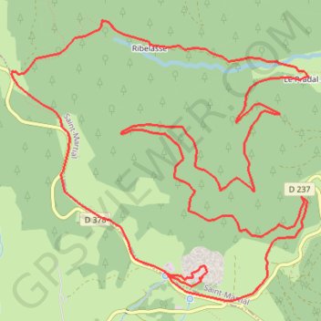 Mont Gerbier de jonc GPS track, route, trail