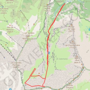Vallée du Giffre, Le Lignon, les laouchets, le Dérochoir GPS track, route, trail
