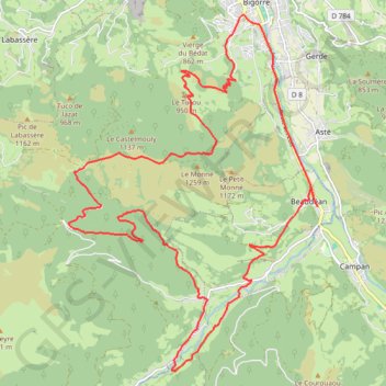 Haute Bigorre - Le Monné GPS track, route, trail