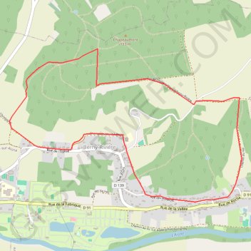 Le Bois de Chapeaumont GPS track, route, trail