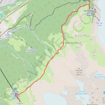 Grand balcon nord : plan -montentvers GPS track, route, trail