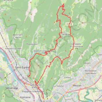 Charmant Som-Crêtes du Mont Fromage GPS track, route, trail