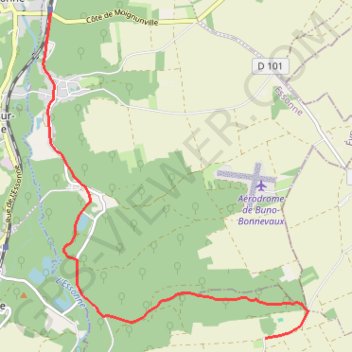Buno Bois Minard GPS track, route, trail