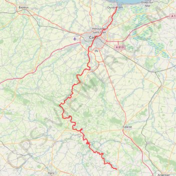 Ouistreham - Putanges-Pont-Écrepin GPS track, route, trail