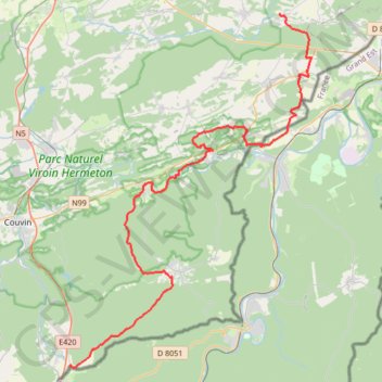 GR654-4 (0) GR 654, Belgique GPS track, route, trail