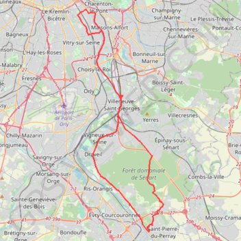 USICYCLO D1a - Bords Seine - 60 km GPS track, route, trail