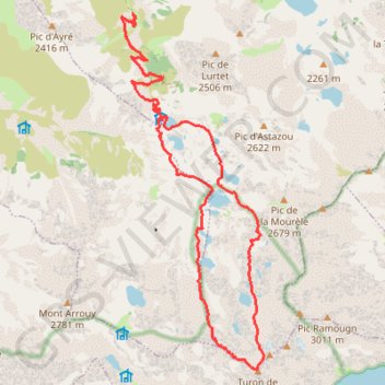 Le Turon de Néouvielle en Boucle GPS track, route, trail