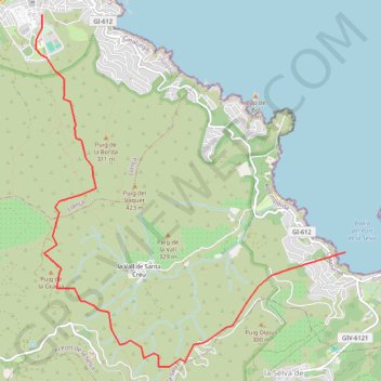 Llançà - El Port de la Selva GPS track, route, trail