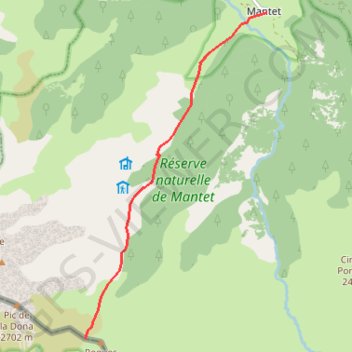 Mantet - frontière espagnol GPS track, route, trail