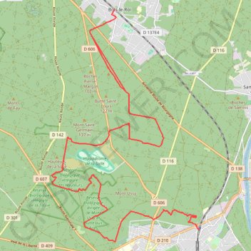 Rando Fontainebleau-Bois-Le-Roi GPS track, route, trail