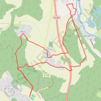 Autour d'Heudreville GPS track, route, trail