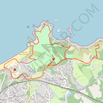 Hendaye, domaine d'Abbadie GPS track, route, trail