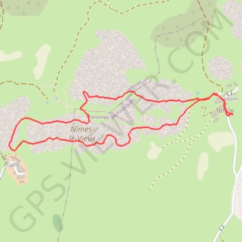 Chaos de Nîmes-le-Vieux - L'Hom GPS track, route, trail