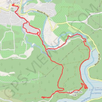 Carcès - Le Lac GPS track, route, trail