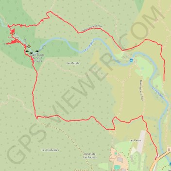 Ravin des arcs Saint-Martin-de-Londres GPS track, route, trail