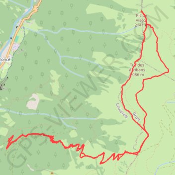 VISCOS (Depuis Cauterets-Reine Hortense GPS track, route, trail