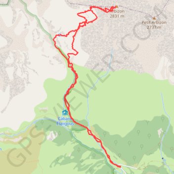 Arbizon GPS track, route, trail