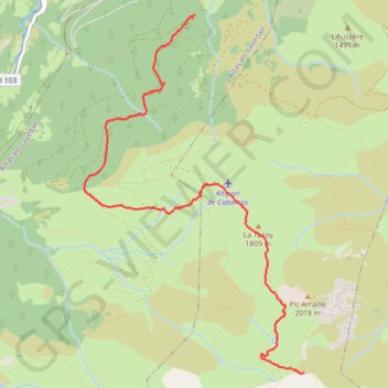 Le Malinat (près du Cabaliros) GPS track, route, trail