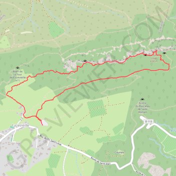 Pic saint loup - piste rouge GPS track, route, trail