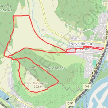 Novéant_Rudemont GPS track, route, trail