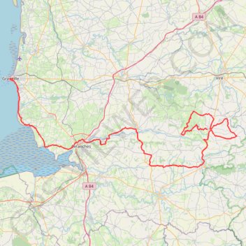 Etape Sourdeval Granville GPS track, route, trail