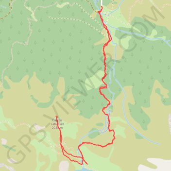 Lac de Peyrelade GPS track, route, trail