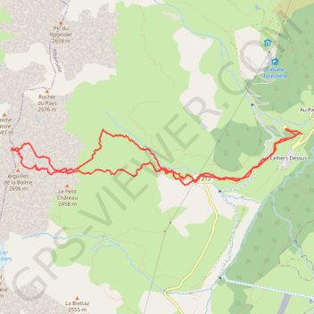 Aiguilles de la Balme (Lauzière) GPS track, route, trail