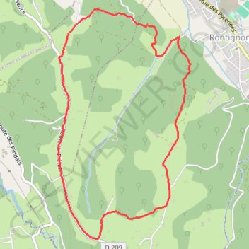 Coteaux de Rontignon GPS track, route, trail