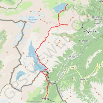 Le Luisin GPS track, route, trail
