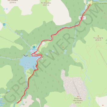 Gabas - Plaine de Bious - Artigues GPS track, route, trail