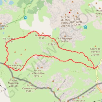Pic Astu GPS track, route, trail