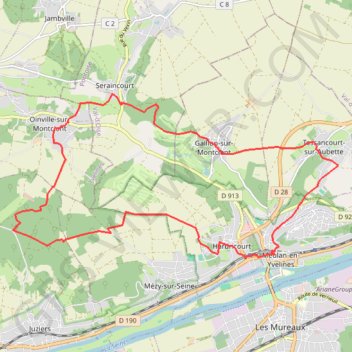 Hardricourt GPS track, route, trail