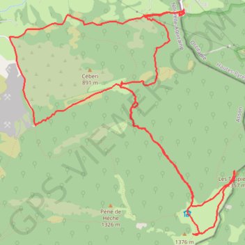 Les Toupiettes GPS track, route, trail