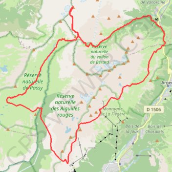Tour des Aiguilles Rouges en 2 jours GPS track, route, trail