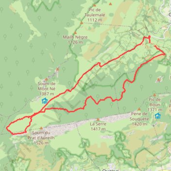 Soum des Aguillous GPS track, route, trail