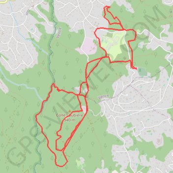 Bois de la sine GPS track, route, trail