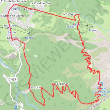 Refuge de Grenairon GPS track, route, trail