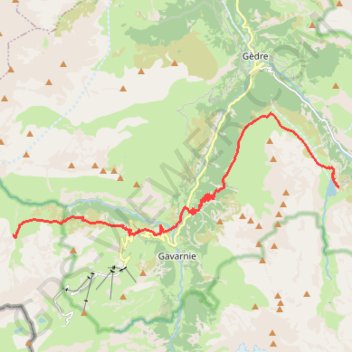 Cabane de Sausse-Dessus Barrages des Gloriettes GPS track, route, trail
