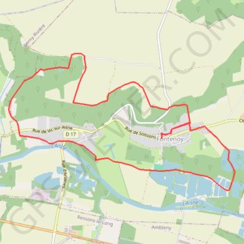 Châteaux et côteaux GPS track, route, trail