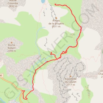 Ponsonnière (Grand Lac) GPS track, route, trail