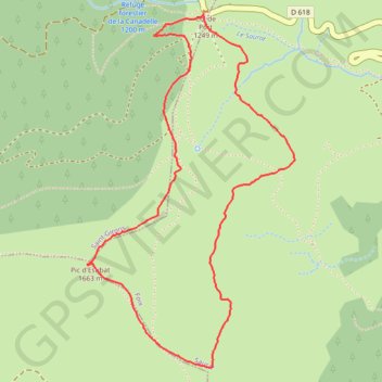 Pic d'Estibat GPS track, route, trail