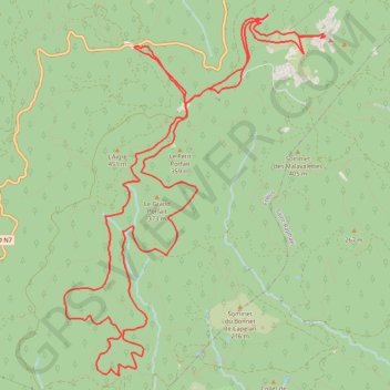 Mont Vinaigre, boucle par le col des Sacs GPS track, route, trail
