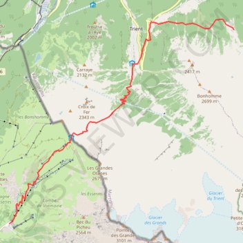 Track from ChamZermattJ1 GPS track, route, trail