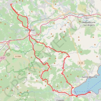 Lorgues Saint tropez GPS track, route, trail
