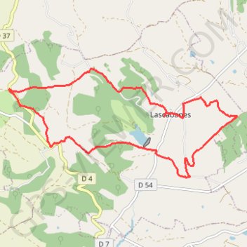 Lascabane GPS track, route, trail
